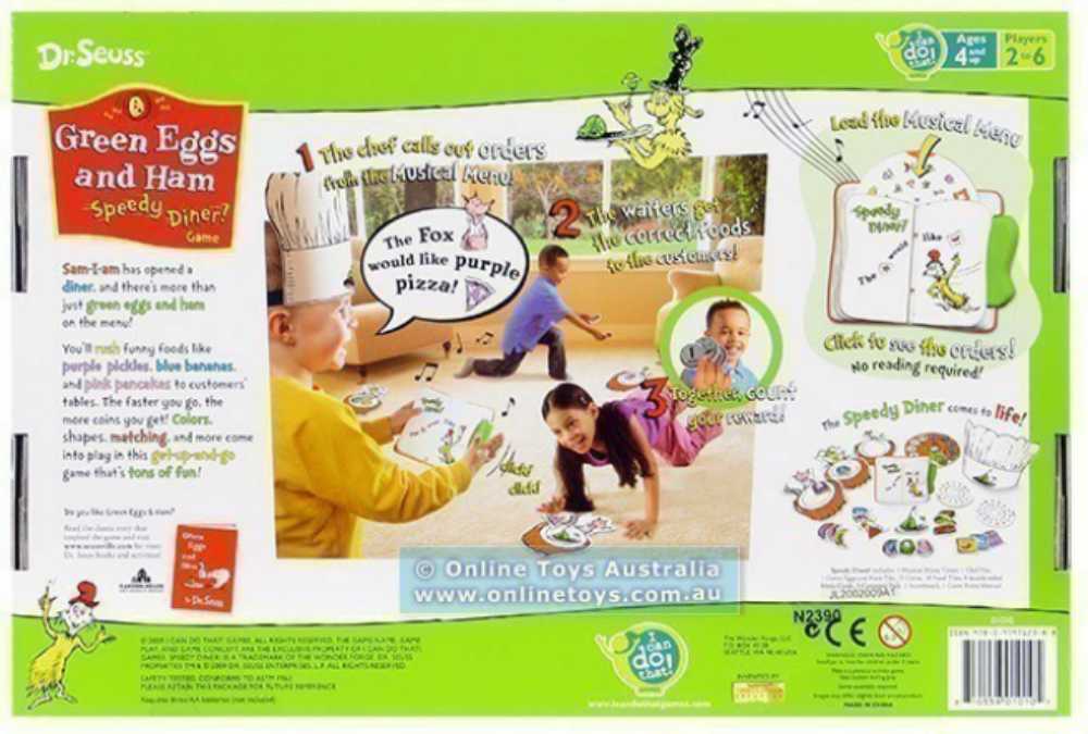 Green Eggs And Ham Speedy Diner  (2-6) board game collectible [Barcode 810558010105] - Main Image 3