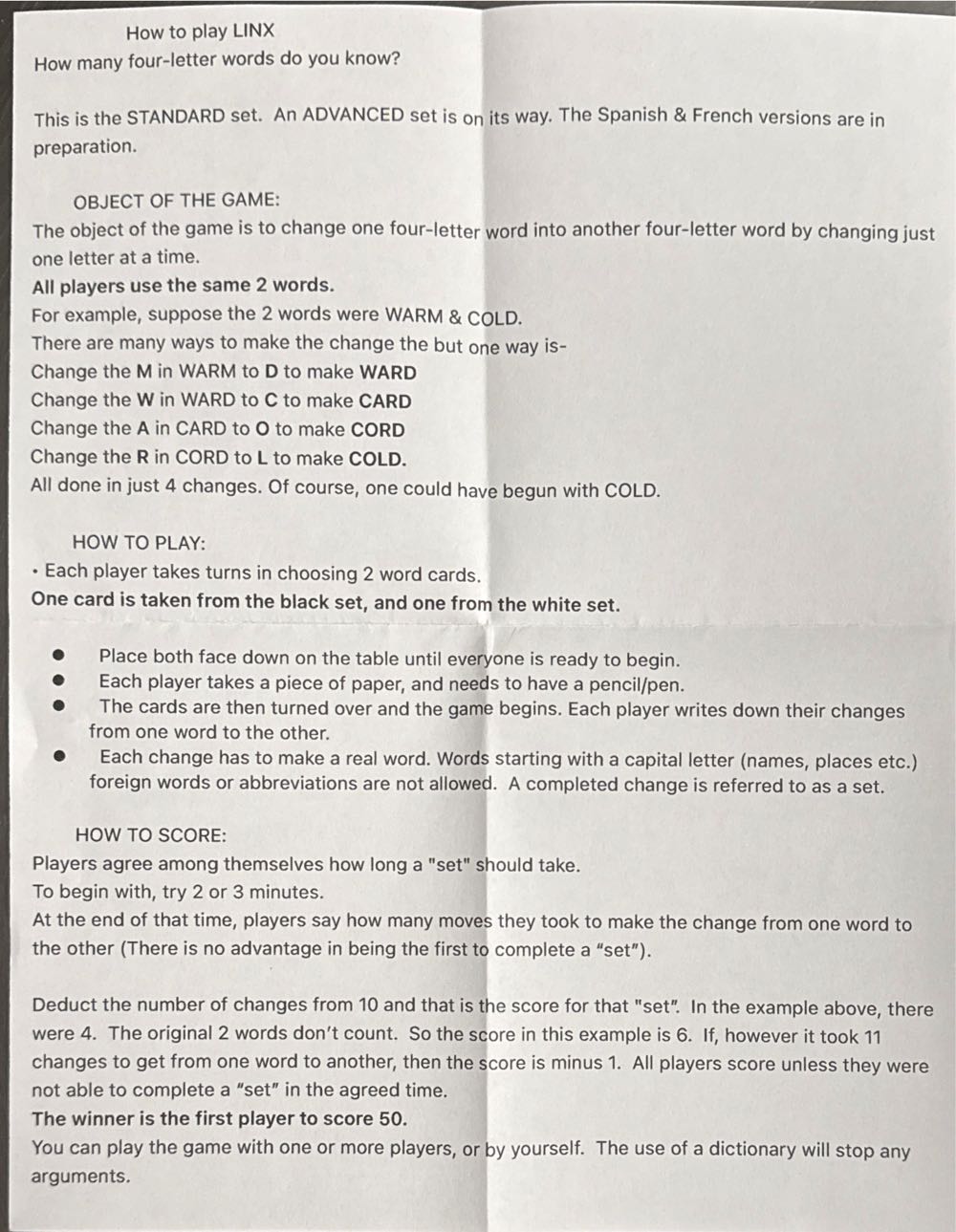 Linx  (Any) board game collectible - Main Image 4