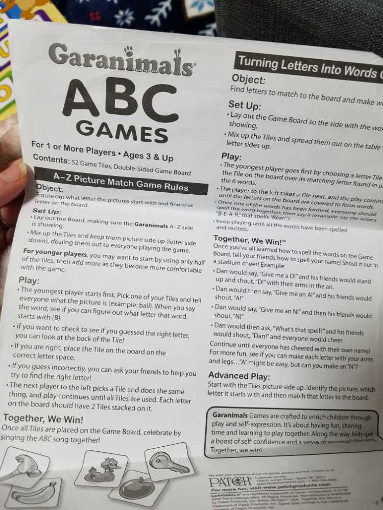 ABC game  board game collectible - Main Image 3