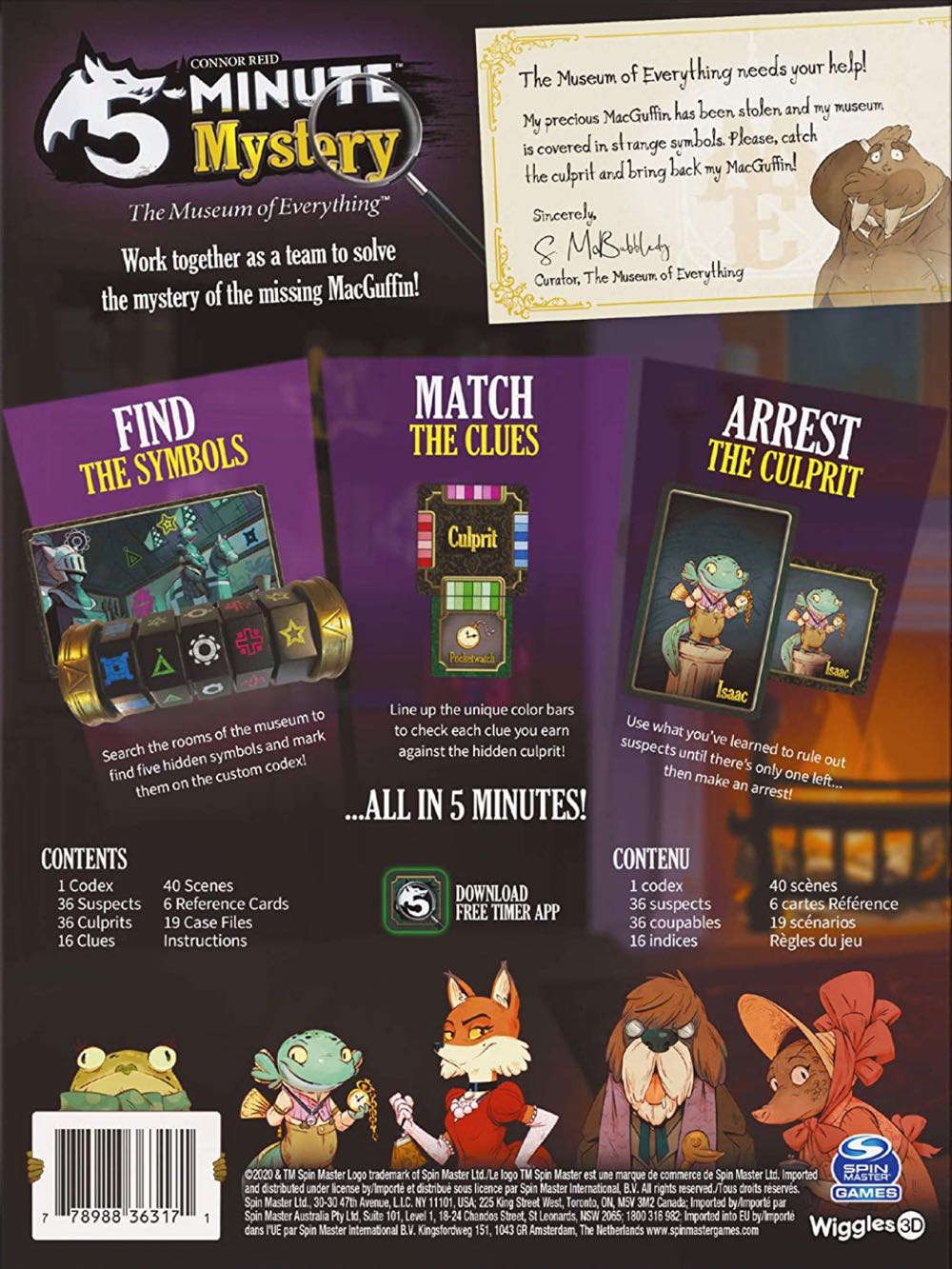5-Minute Mystery  (1-6) board game collectible [Barcode 778988363171] - Main Image 2