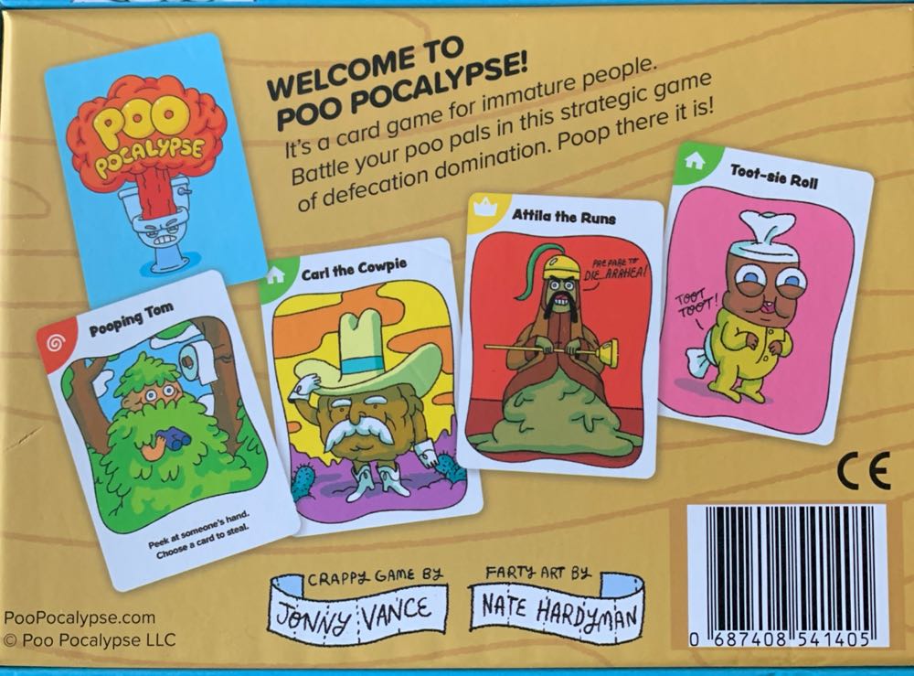 Poo Pocalypse  (2-4 Players) board game collectible [Barcode 687408541405] - Main Image 2