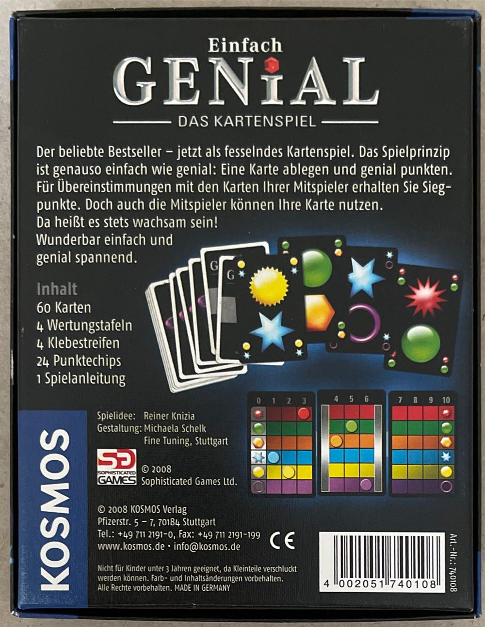 Einfach Genial  (2-4) board game collectible [Barcode 4002051740108] - Main Image 2