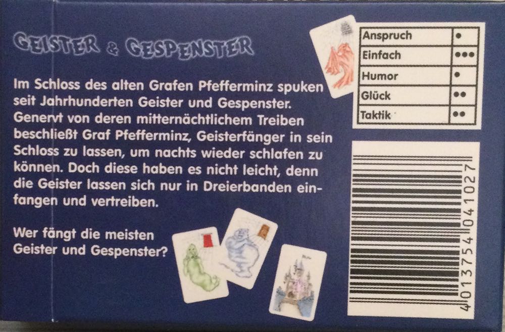 Adlung Spiele Adl41027 Geister And Gespenster Card Game  board game collectible [Barcode 4013754041027] - Main Image 2