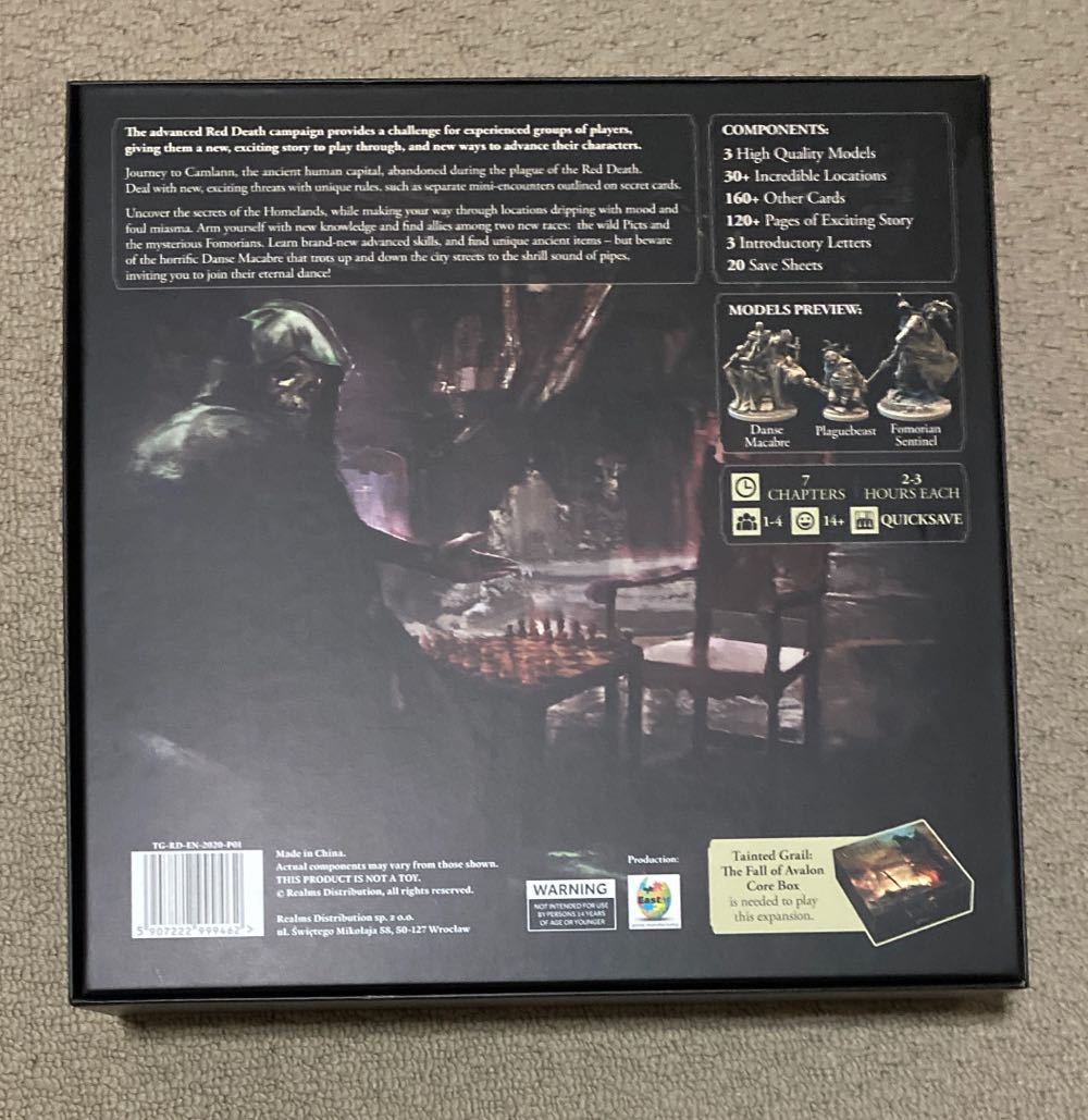 Tainted Grail: Red Death Expansion  (1-4) board game collectible [Barcode 5907222999462] - Main Image 2