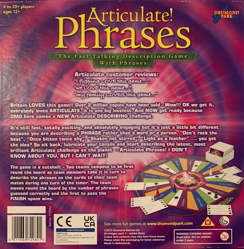 Articulate! Phrases  (4-20+) board game collectible [Barcode 5011666729841] - Main Image 2