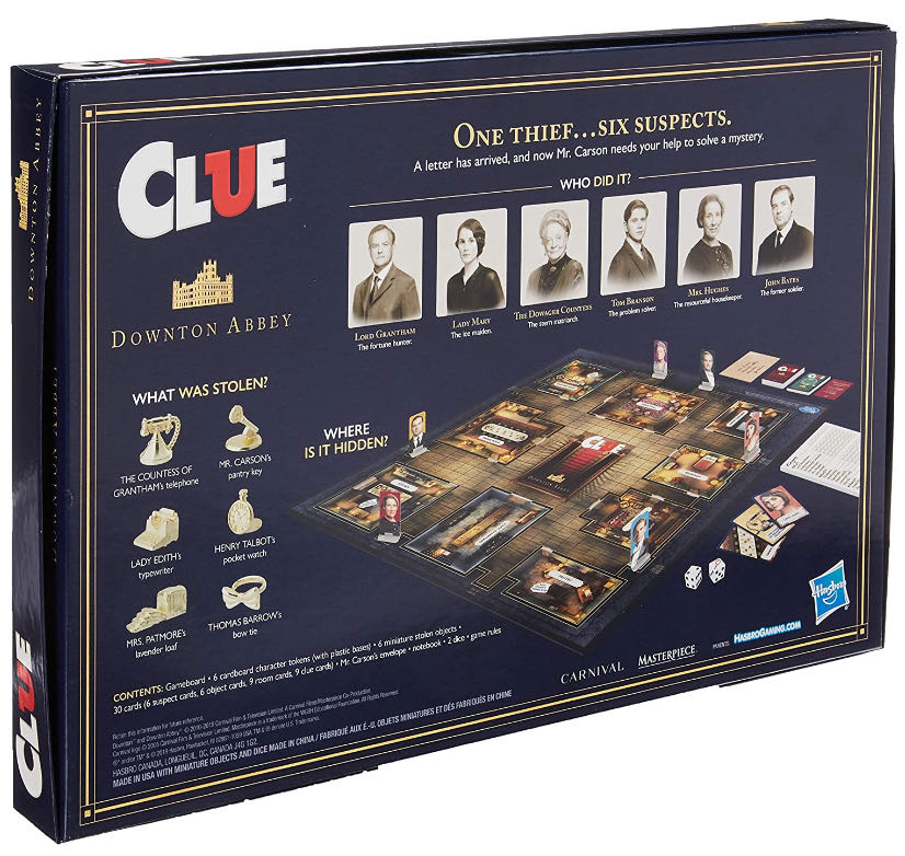 Clue TV: CLUE® DOWNTON ABBEY Edition  (2-6) board game collectible - Main Image 4