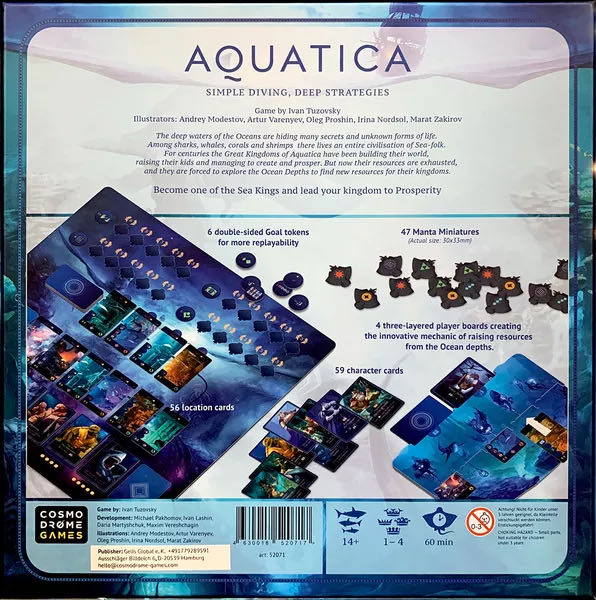 Aquatica  (2-4) board game collectible [Barcode 853211004660] - Main Image 2