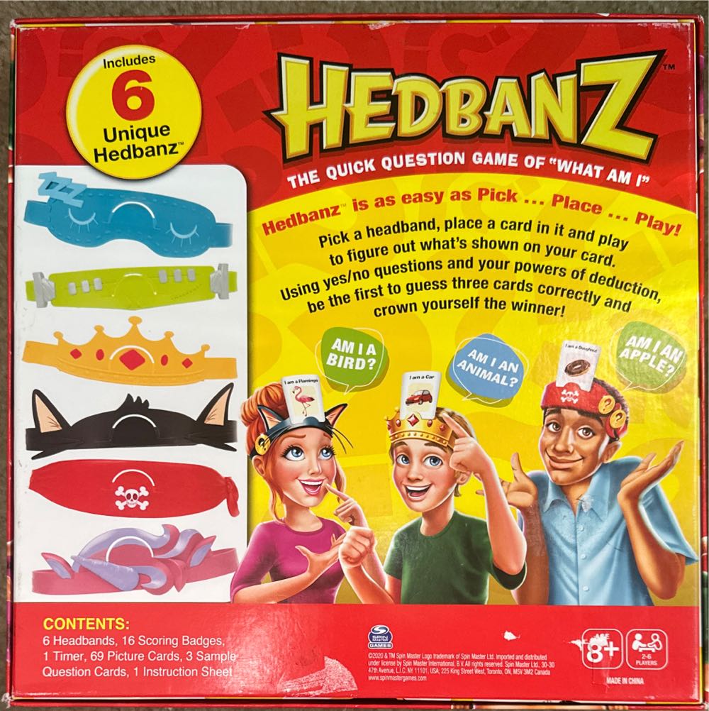 Hedbanz  (2-6) board game collectible [Barcode 778988312995] - Main Image 2