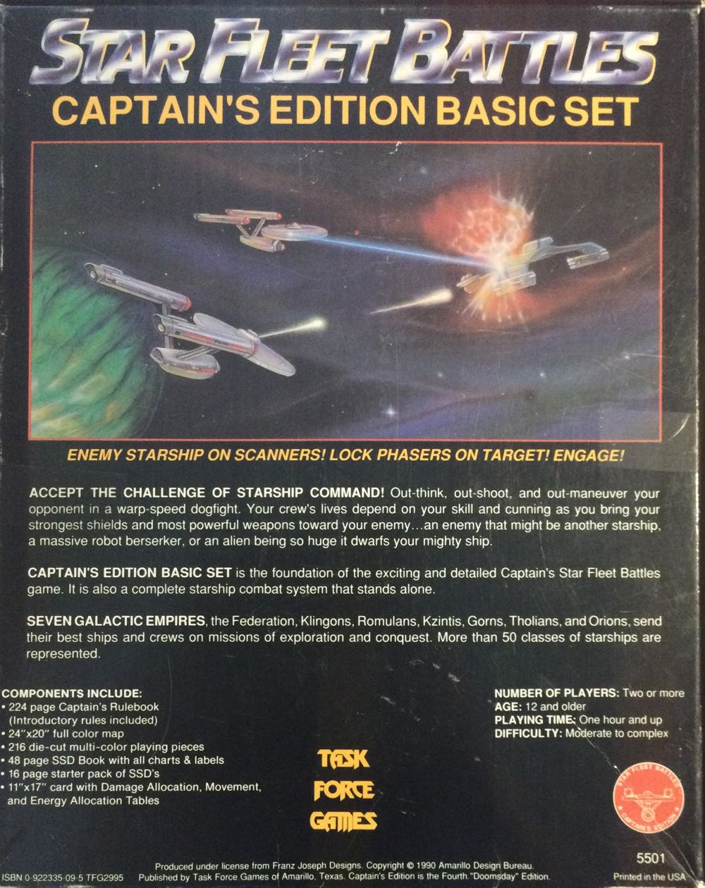 Star Fleet Battles:captain’s Edition Basic Set  board game collectible [Barcode 091039055017] - Main Image 2