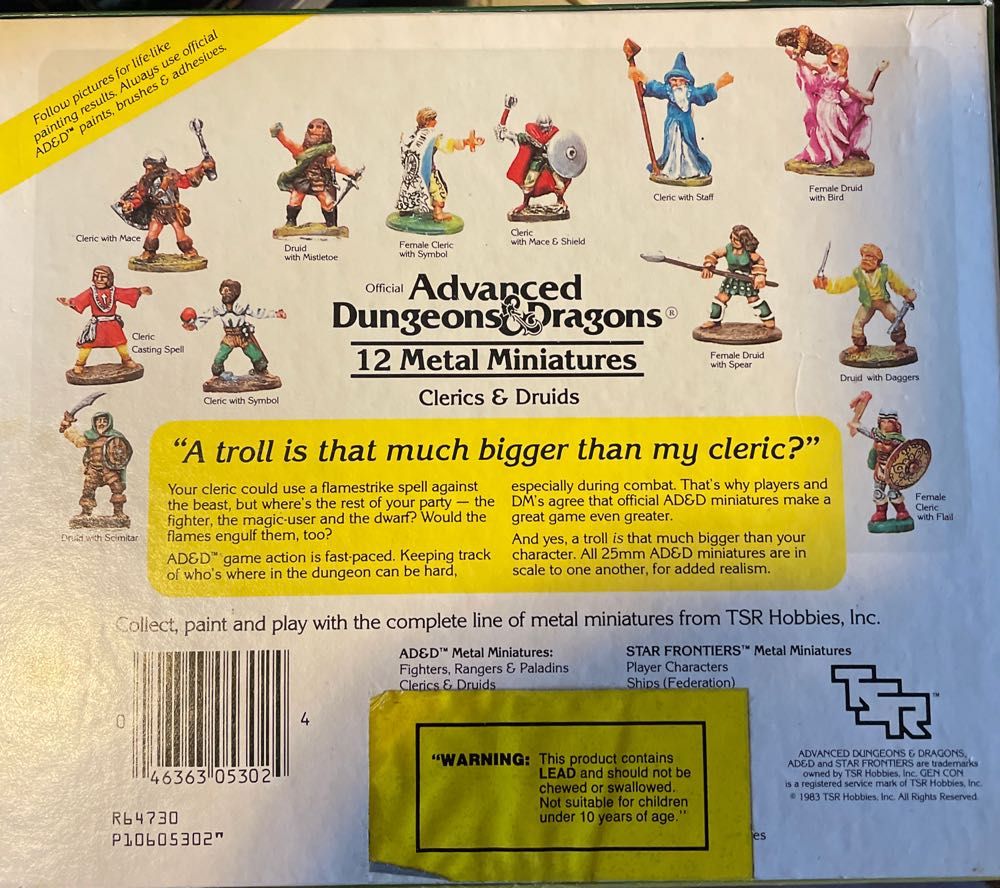 Clerics & Druids Miniatures Set The Dragon’s Trove  board game collectible [Barcode 046363053024] - Main Image 2