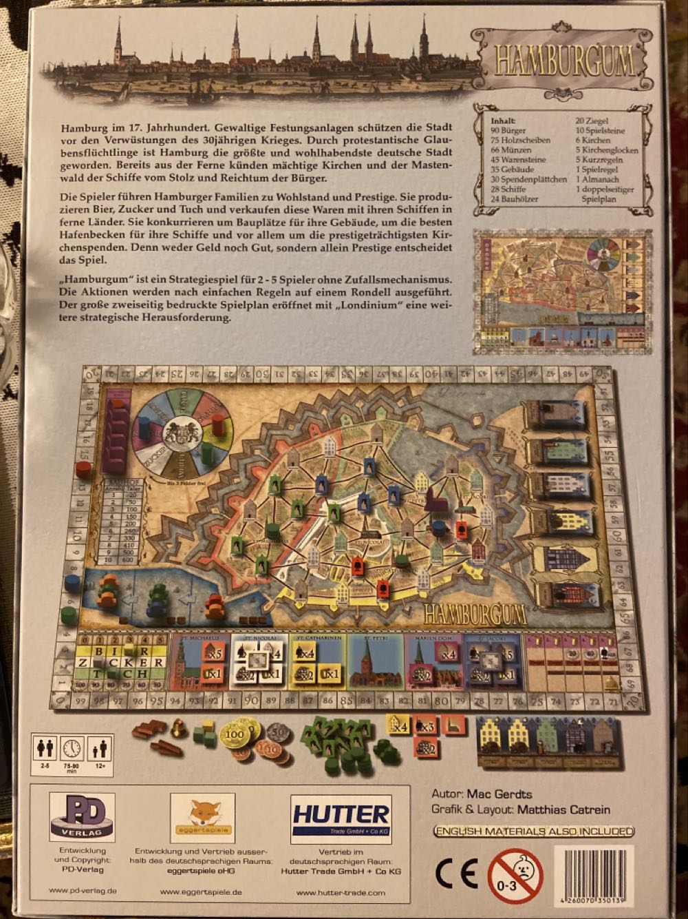 PD-Verlag 50139 - Hamburgum  board game collectible [Barcode 4260070350139] - Main Image 2