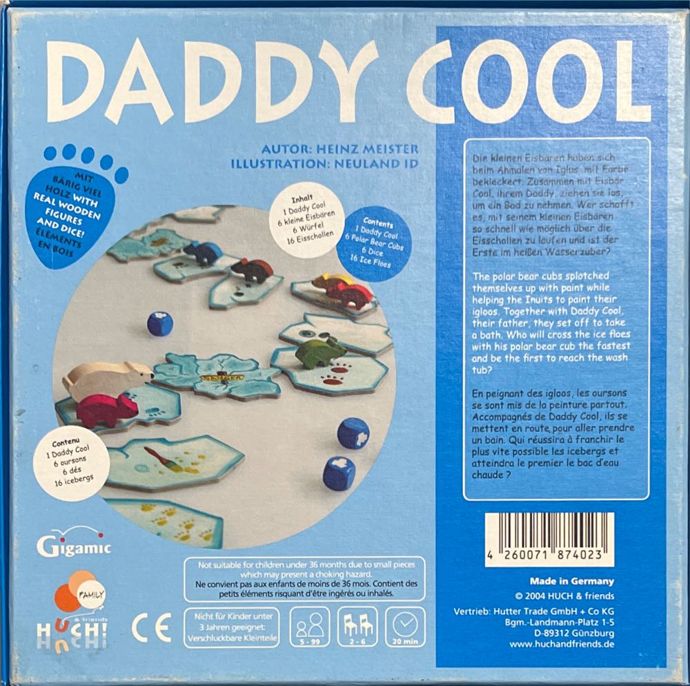 Daddy Cool, Legespiel  (2-6) board game collectible [Barcode 4260071874023] - Main Image 2