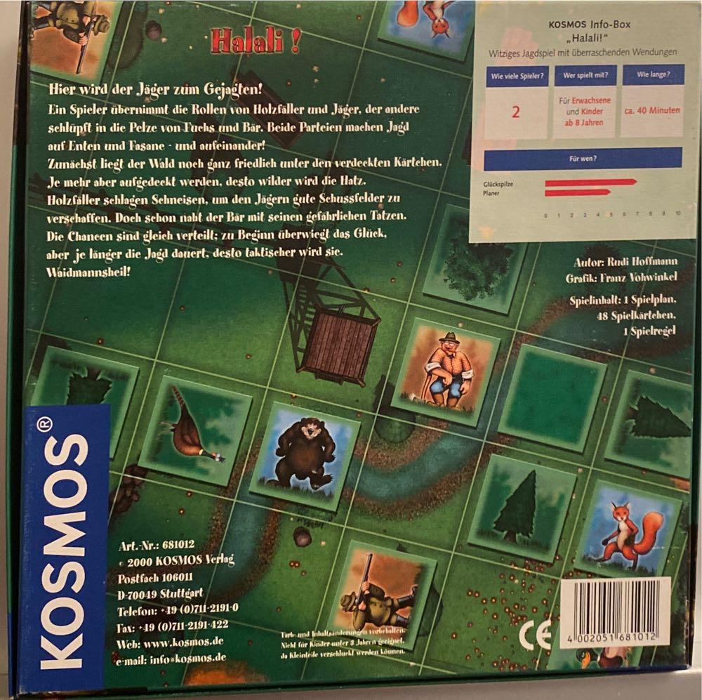 Kosmos  681012 - Halali  (2) board game collectible [Barcode 4002051681012] - Main Image 2