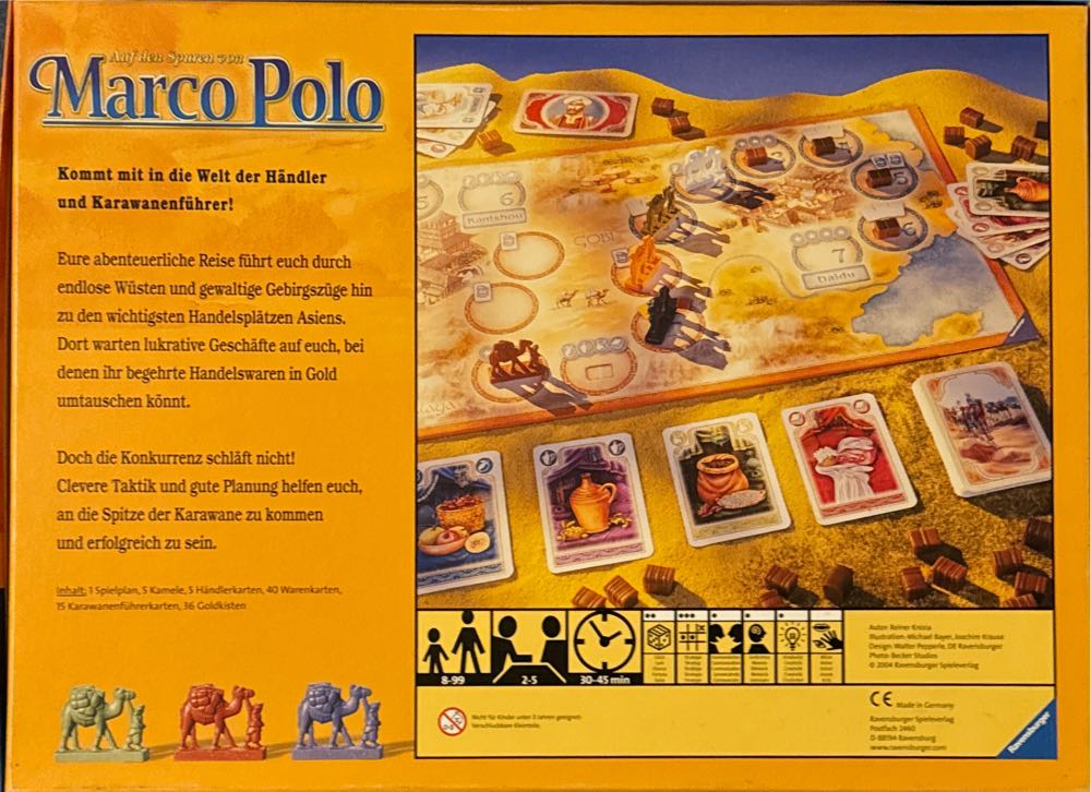 Ravensburger - Auf den Spuren von Marco Polo, Taktikspiel  board game collectible [Barcode 4005556263332] - Main Image 2