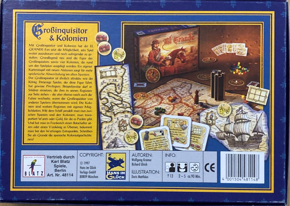 Schmidt Spiele 48114 - Grossinquisitor & Kolonien  board game collectible [Barcode 4001504481148] - Main Image 2