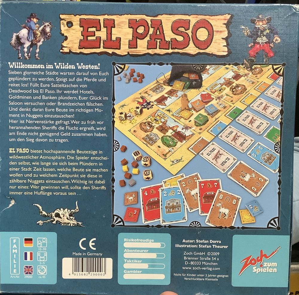 Noris Zoch 29000 - El Paso  board game collectible [Barcode 4015682290003] - Main Image 2