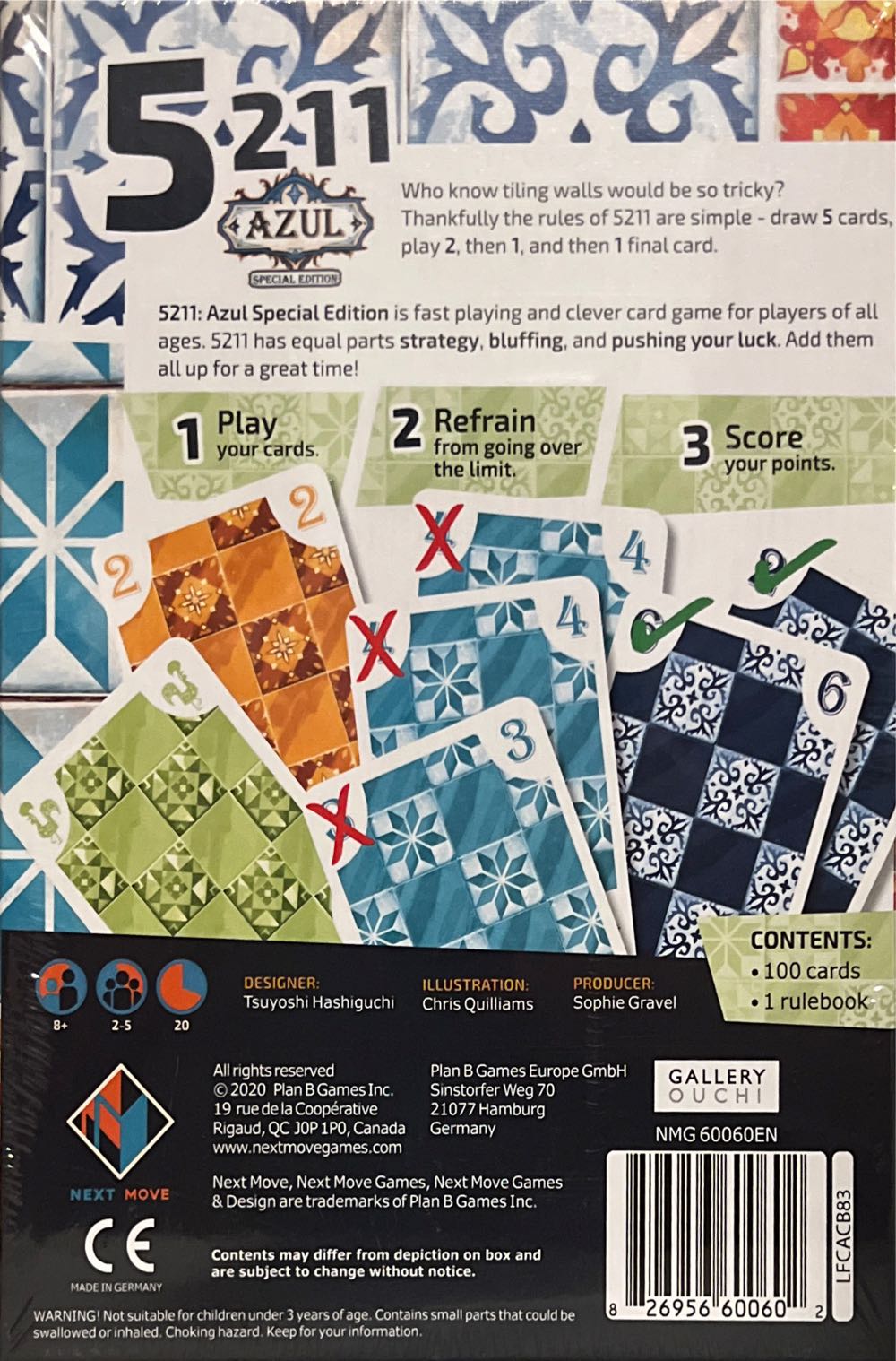 5211: Azul special edition  (2-5) board game collectible [Barcode 826956600602] - Main Image 2