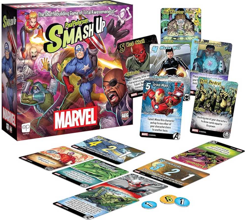 Smash Up: Marvel  (4) board game collectible [Barcode 700304153838] - Main Image 2
