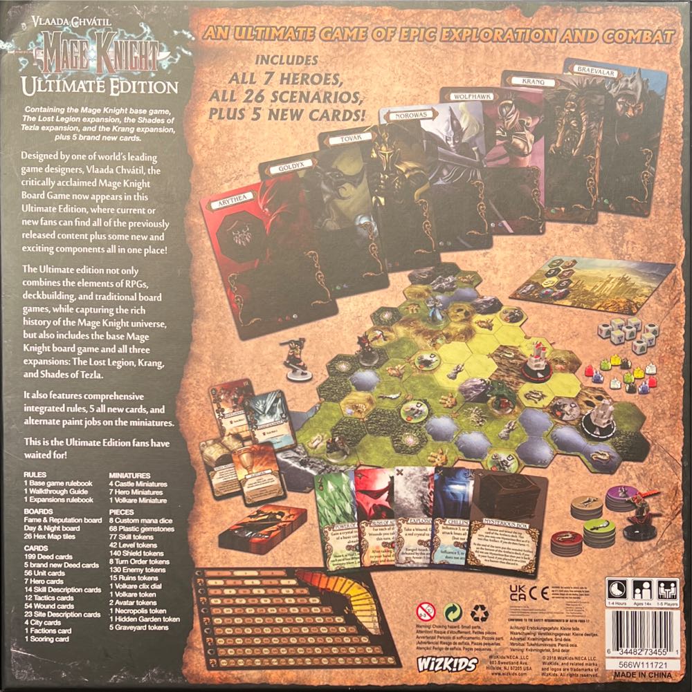 Mage Knight: Ultimate Edition  (1-5) board game collectible [Barcode 634482734551] - Main Image 2