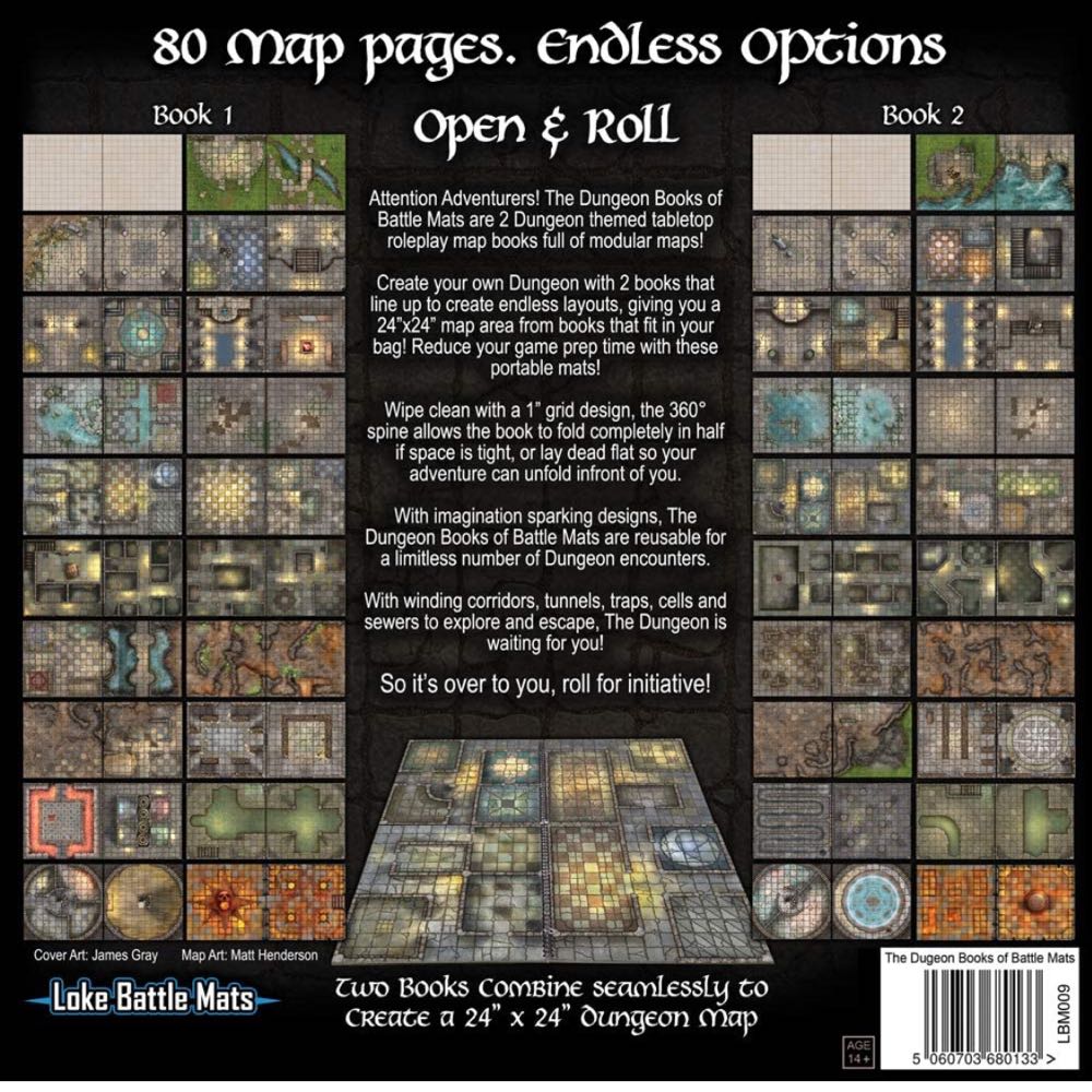 Dungeon Book Of Battle Mats  board game collectible - Main Image 2