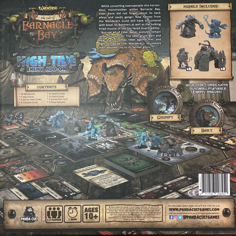 Wander: The Cult Of Barnacle Bay-High Tide Enemy Add-on  (1-5) board game collectible [Barcode 711746298452] - Main Image 2