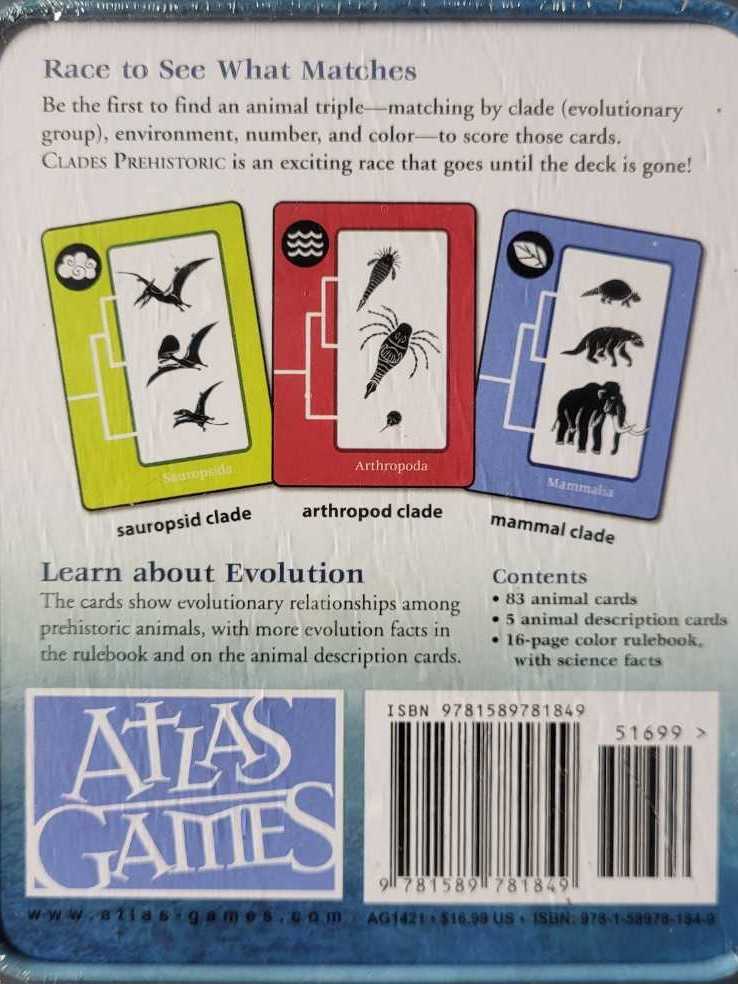 Clades Prehistoric  (1+) board game collectible [Barcode 9781589781849] - Main Image 2