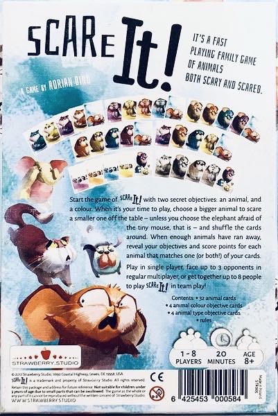 Scare It!  (1-8) board game collectible [Barcode 6425453000584] - Main Image 2