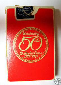 Celebrating 50 Years Delta Air Lines Playing Cards  board game collectible - Main Image 2