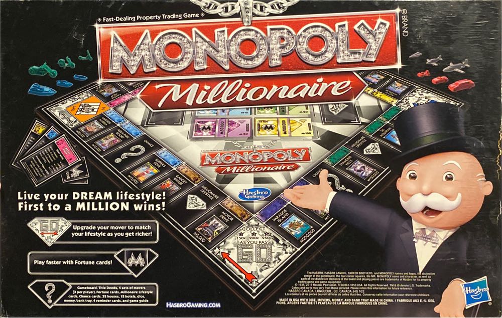 Monopoly: Millionaire  (2-4) board game collectible [Barcode 630509643332] - Main Image 2