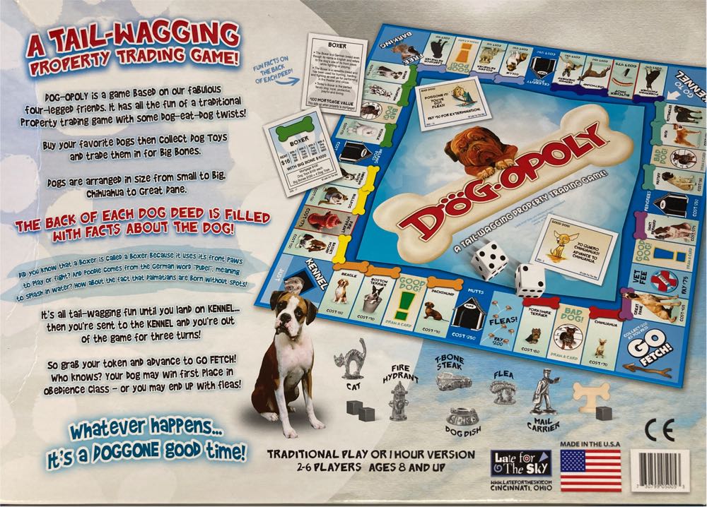 Opoly: Dog  (2-6) board game collectible [Barcode 730799050053] - Main Image 3
