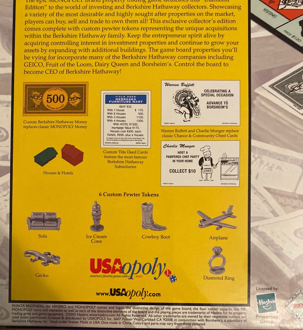 Berkshire Hathaway Diamond Edition  (2 - 6) board game collectible - Main Image 3