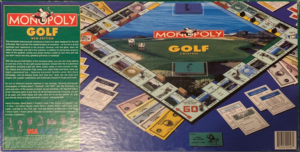 Golf Edition: Monopoly  (2-8) board game collectible [Barcode 700304000484] - Main Image 2