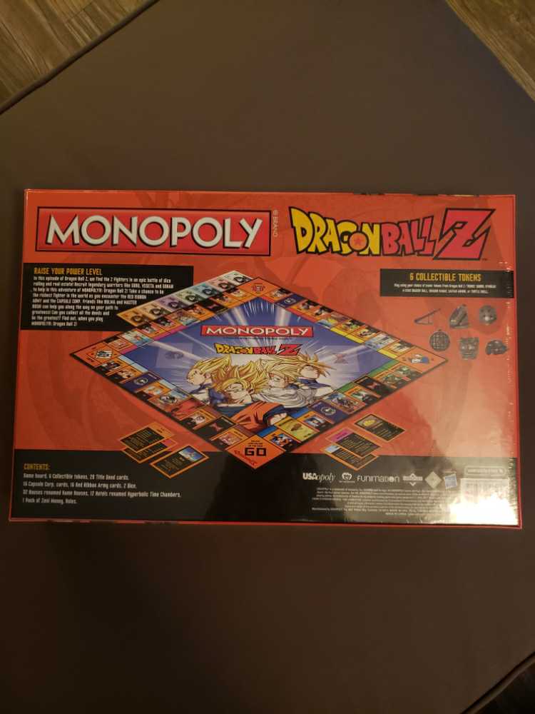 Monopoly: Dragon Ball Z  (2-6) board game collectible [Barcode 700304048509] - Main Image 2