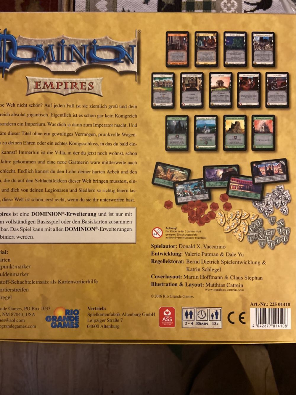 Dominion: Empires Erweiterung Rio Grande Games Dominion Empires Relaunch Erweiterung  board game collectible [Barcode 4042677014108] - Main Image 2