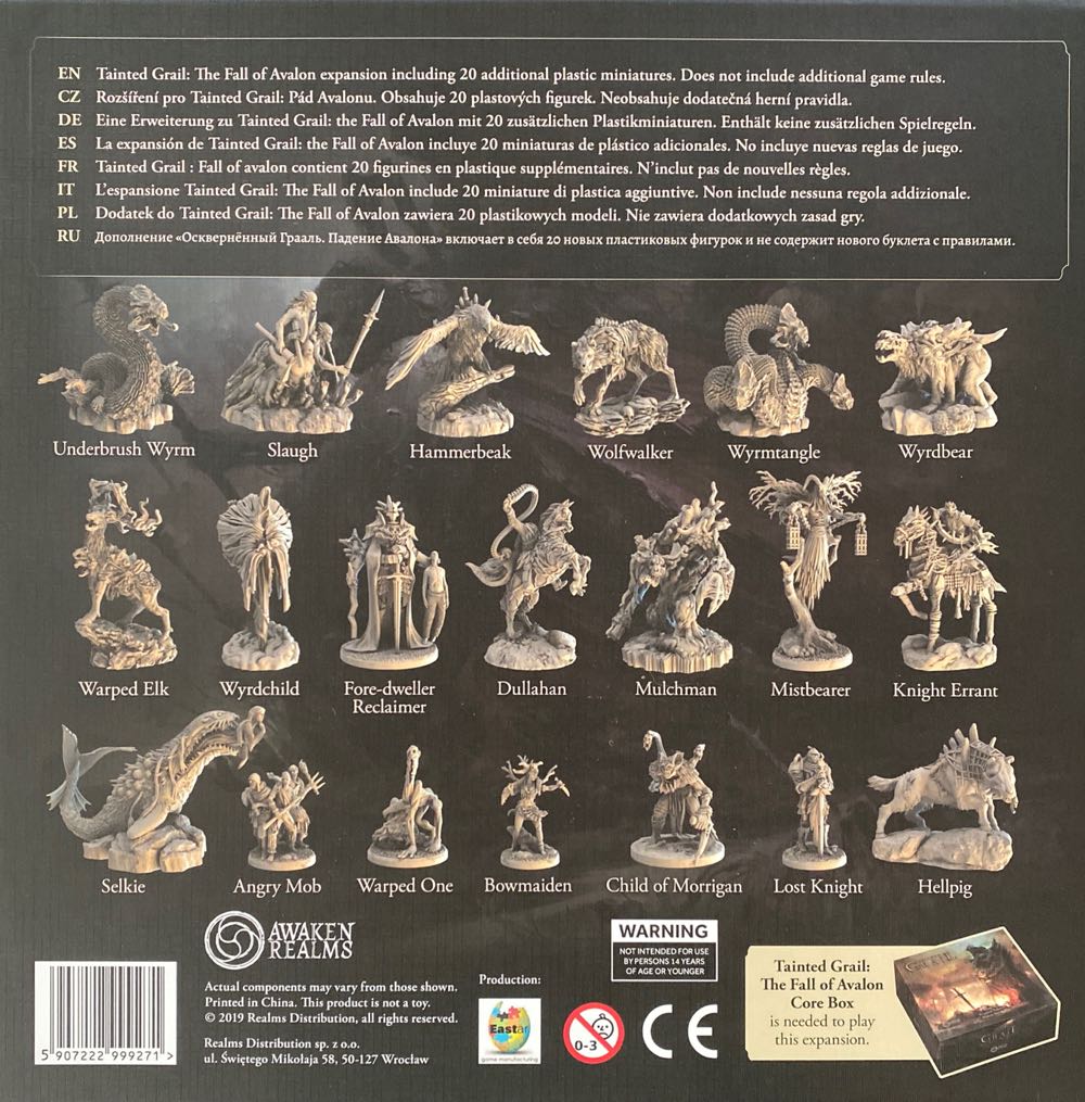 Tainted Grail: Monsters Of Avalon Past And Future  (1-4) board game collectible [Barcode 5907222999271] - Main Image 2