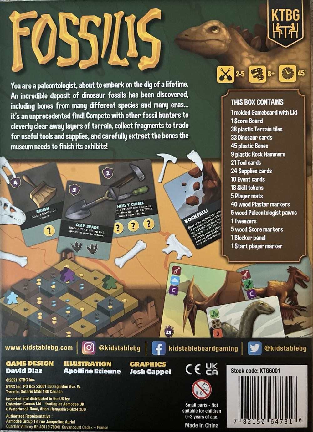 Fossilis  (2-5) board game collectible [Barcode 782150647310] - Main Image 2