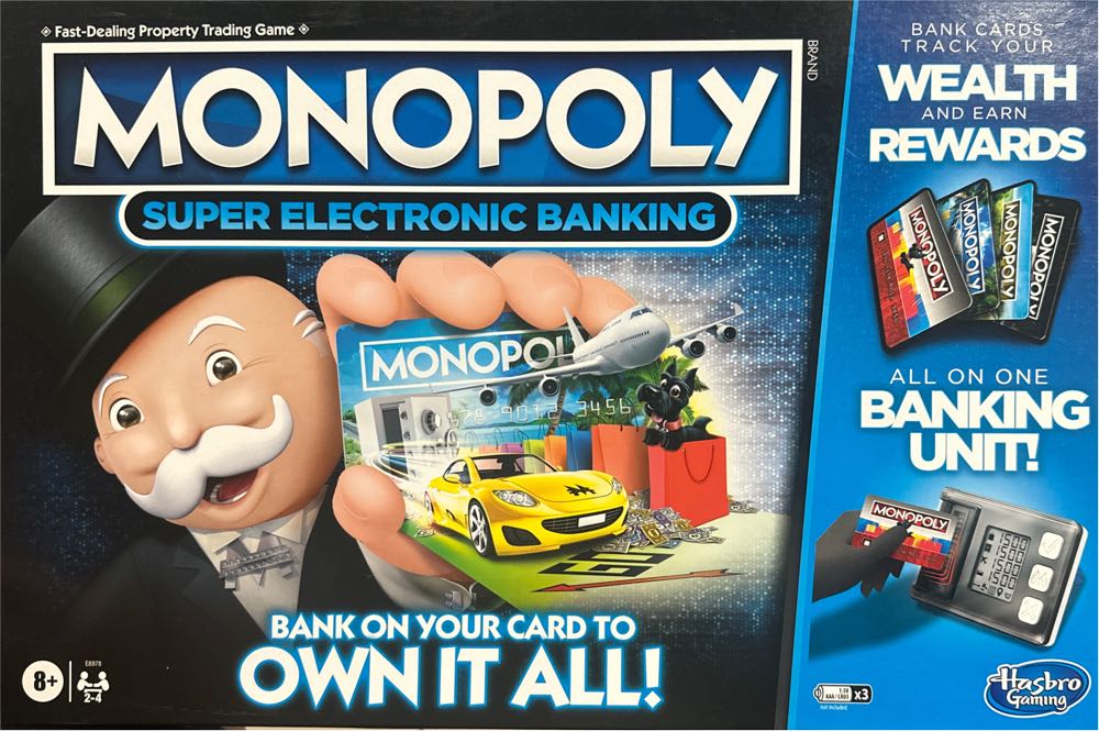 Super Electronic Banking Monopoly  (2-4) board game collectible [Barcode 630509960316] - Main Image 2