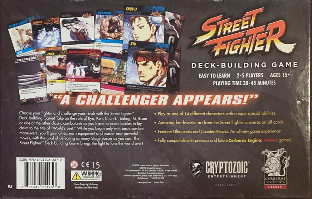 Street Fighter: Deck Building Game  board game collectible [Barcode 815442014450] - Main Image 2