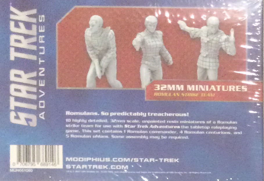 Star Trek Adventures Miniatures: Romulan Strike Team  board game collectible [Barcode 706795689146] - Main Image 2