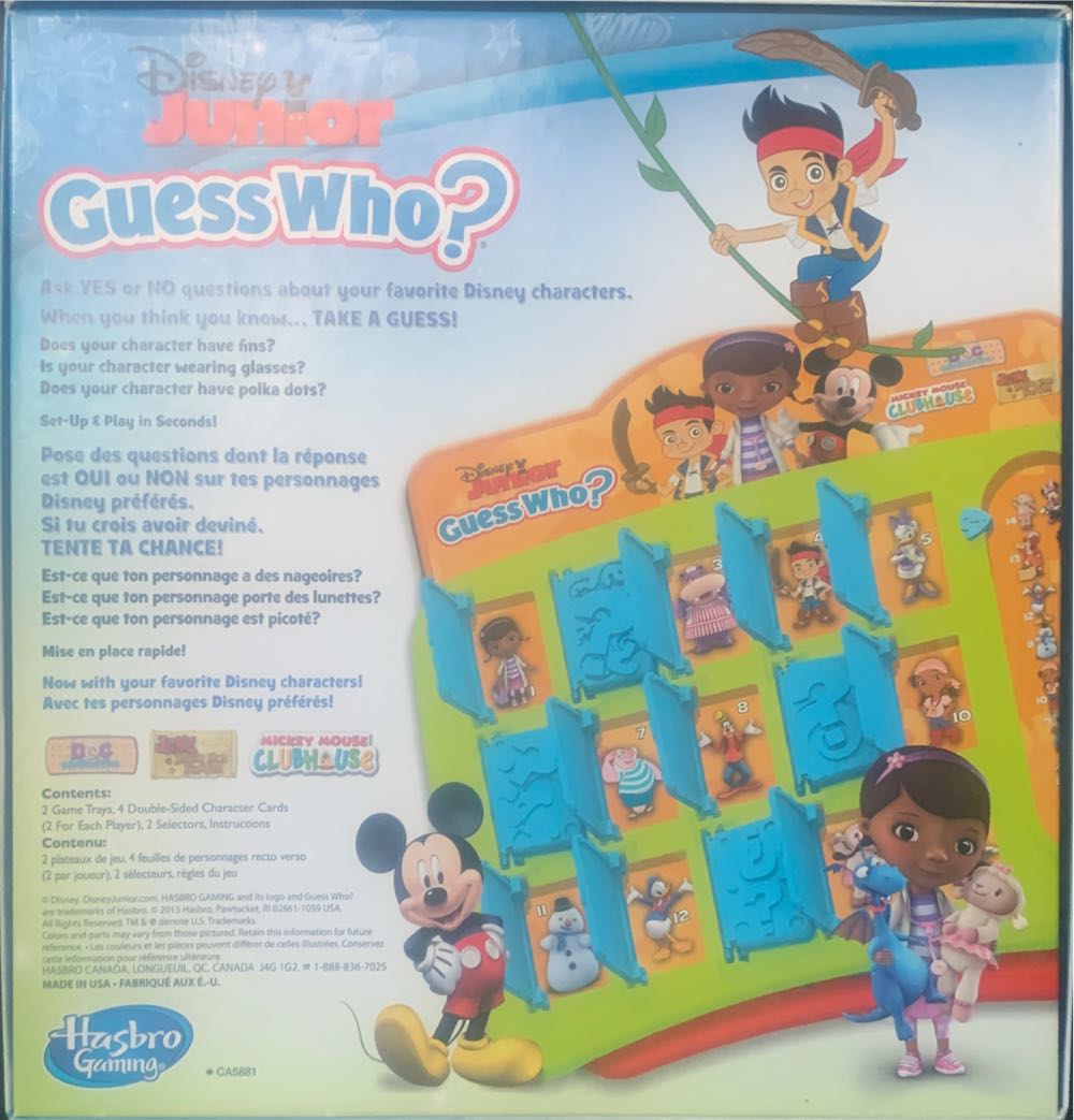 Guess Who? Disney Junior  board game collectible [Barcode 653569904090] - Main Image 2