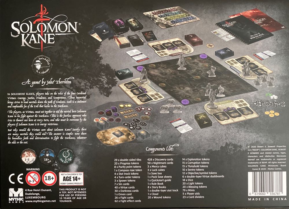 Solomon Kane  (1-5) board game collectible [Barcode 619660556781] - Main Image 2