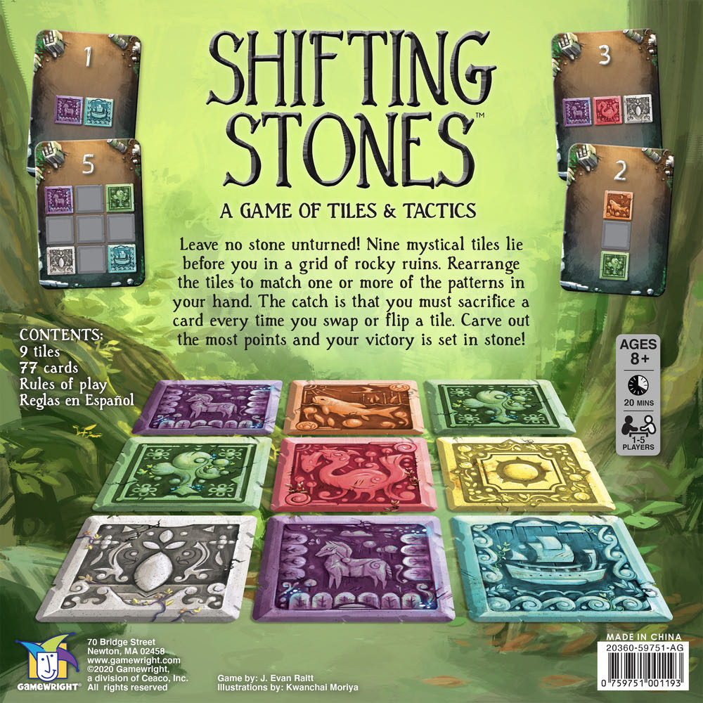 Shifting Stones  (1-5) board game collectible [Barcode 759751001193] - Main Image 2