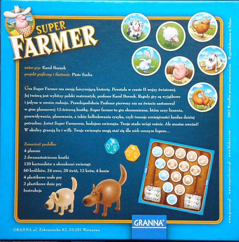 Super Farmer  (2-4) board game collectible [Barcode 5900221110869] - Main Image 2