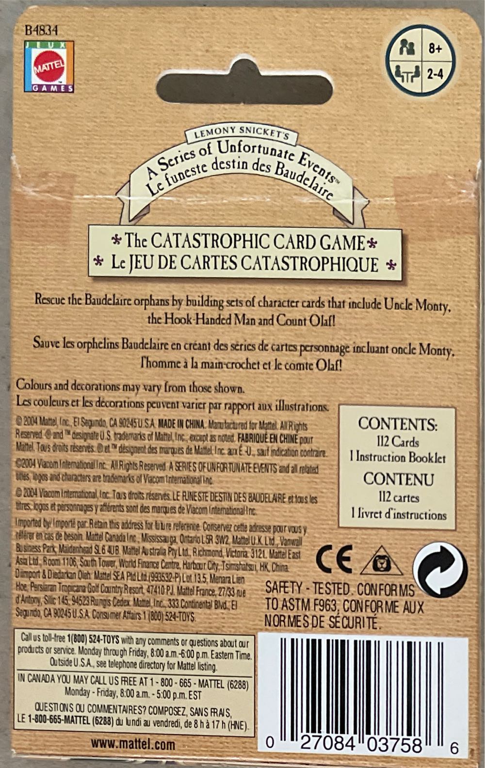 Series Od Unfortunate Events  (2-4) board game collectible [Barcode 027084037586] - Main Image 2