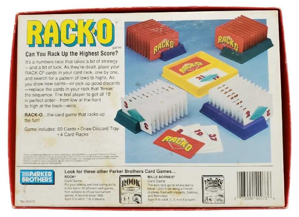 Rack-O  (2-4) board game collectible [Barcode 073000400736] - Main Image 3