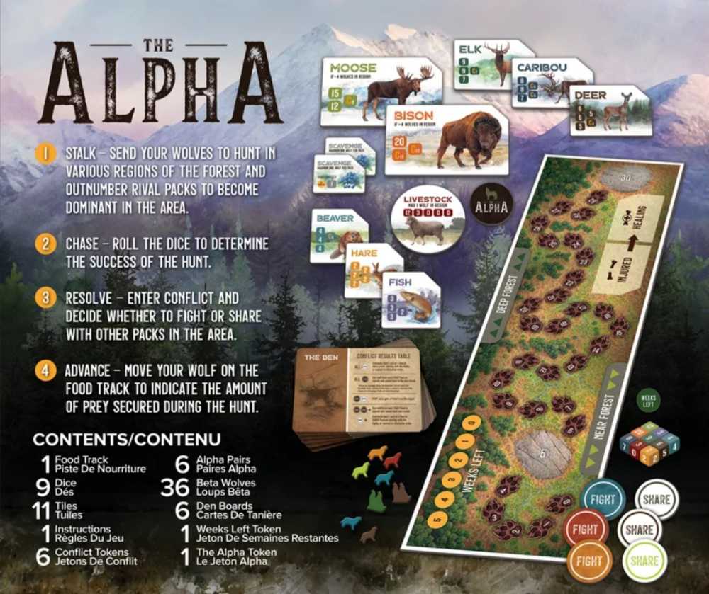 The Alpha  (3-6) board game collectible [Barcode 073854025444] - Main Image 2