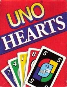 Uno Hearts Card  (2-8) board game collectible [Barcode 078206410107] - Main Image 1