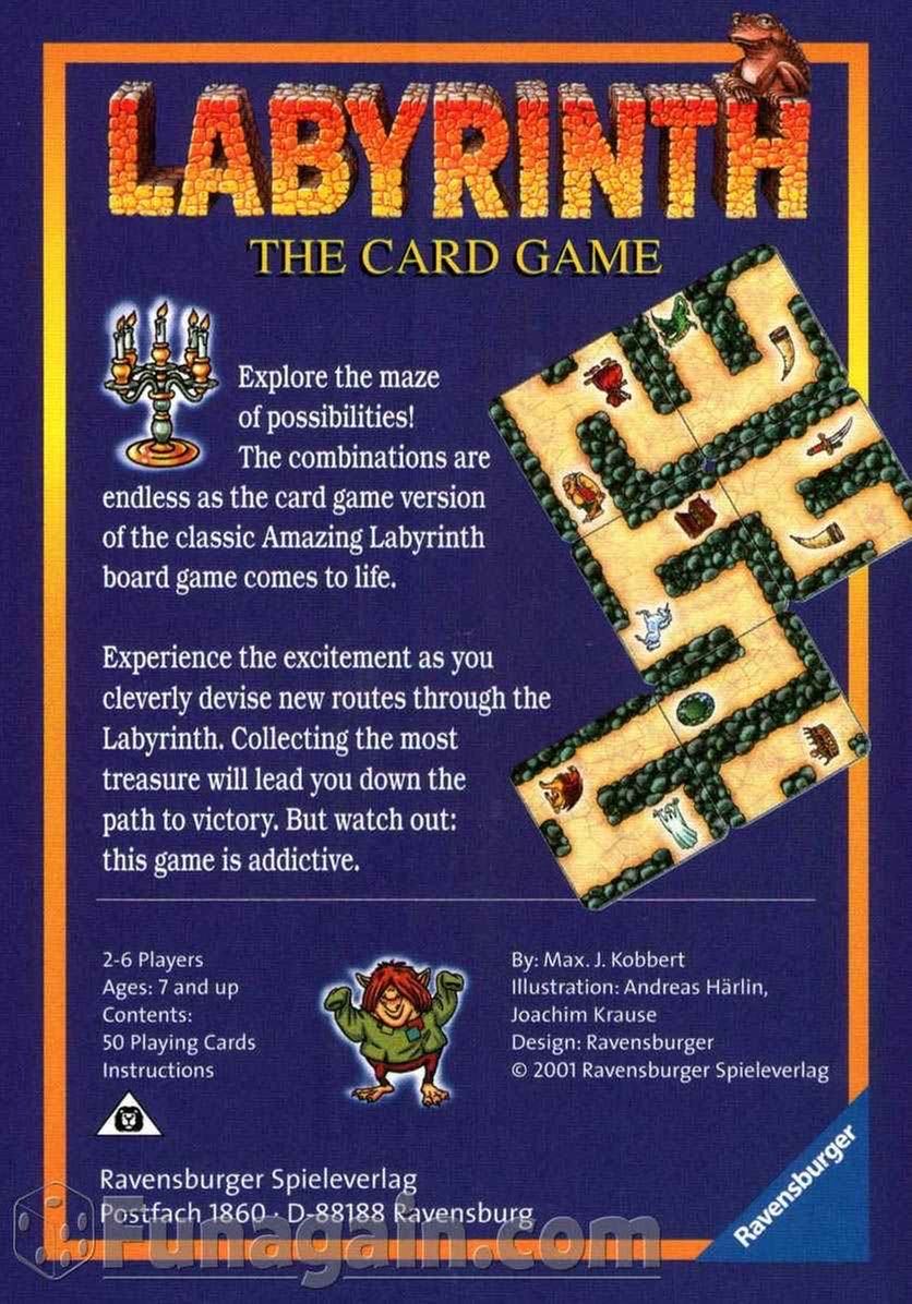 Labyrinth The Card Game  (2-6) board game collectible [Barcode 4005556207589] - Main Image 2