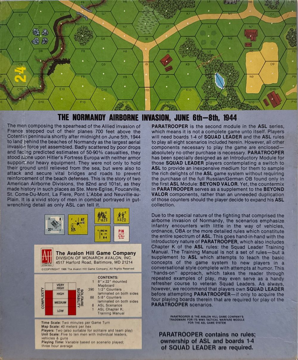 Paratrooper: ASL Module 2  board game collectible [Barcode 045708082262] - Main Image 2