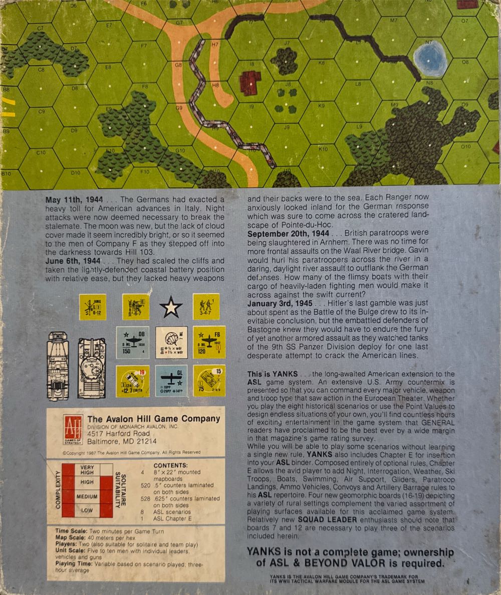 Yanks: ASL Module 3  board game collectible [Barcode 045708082248] - Main Image 2